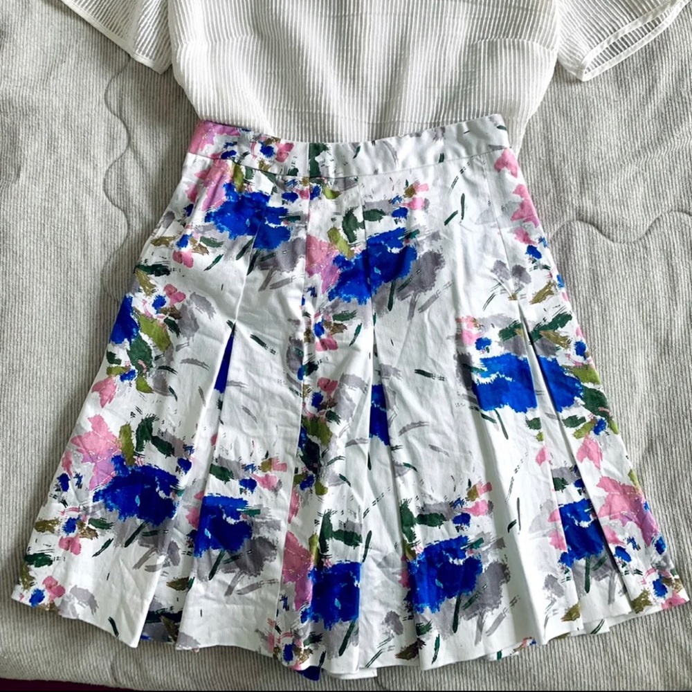 Reiss white Floral Skirt